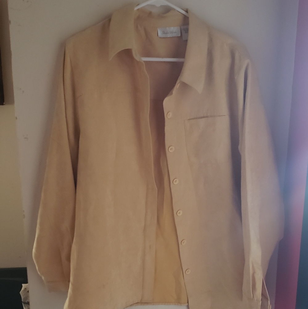 Suede "look" shirt.